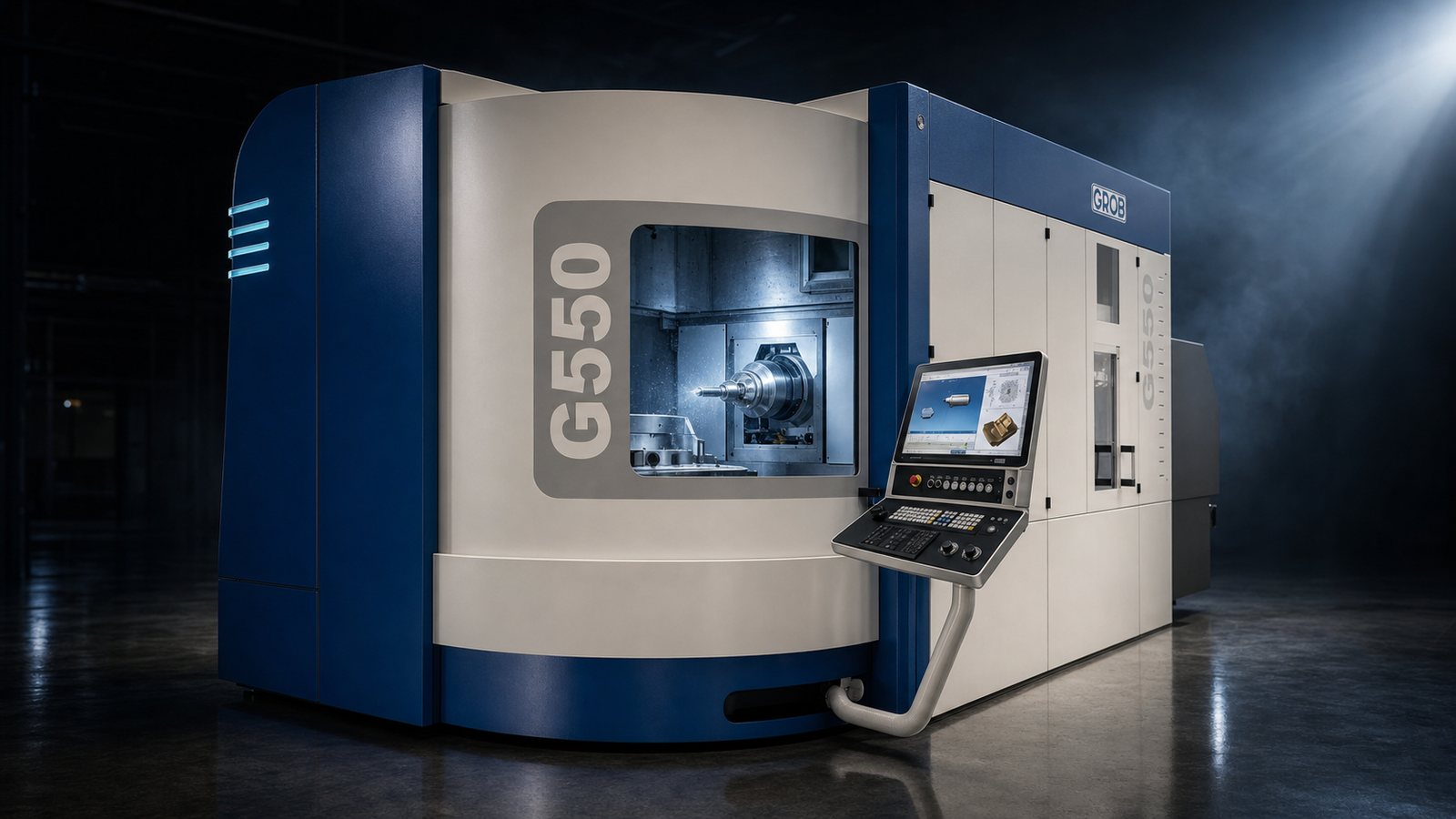 GROB G550 5-axis machining center