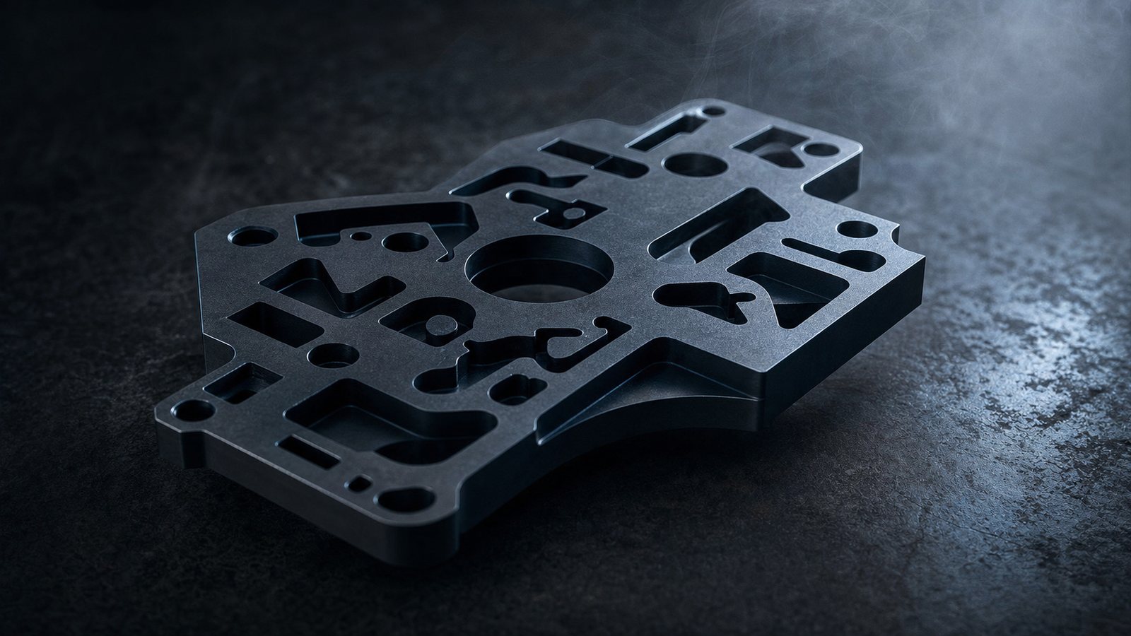 Wire-EDM hardened tool steel die plate